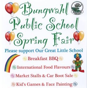 Advertisement of our upcoming spring fair